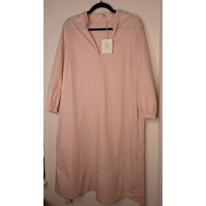 Peserico Made in Italy NWT Rose Blush Cinched Wrap Dress NS